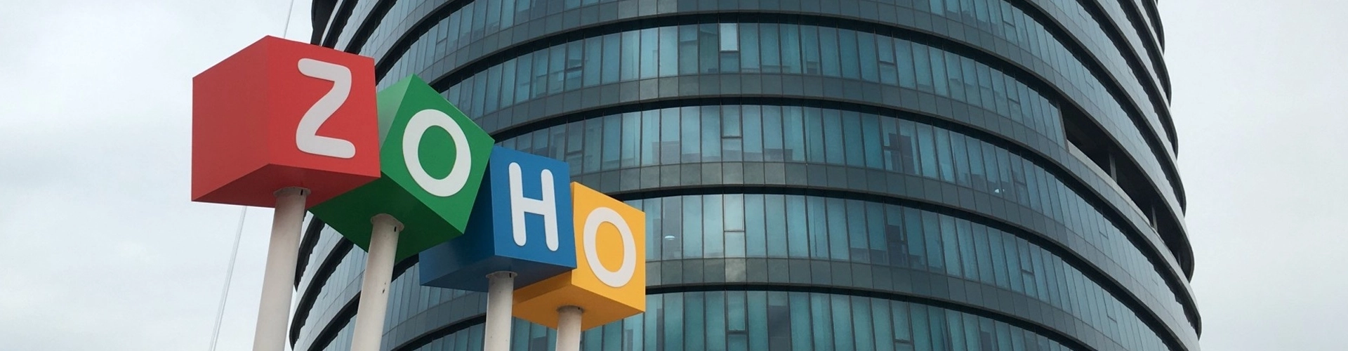 Title image showing Zoho offices