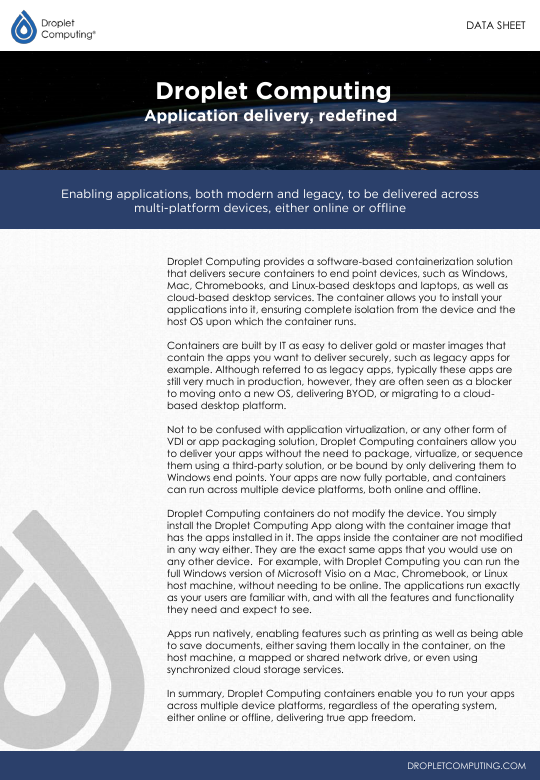 Thumbnail for Droplet Computing document