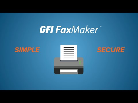 GFI FaxMaker - Simple and Secure Digital Faxing video screenshot