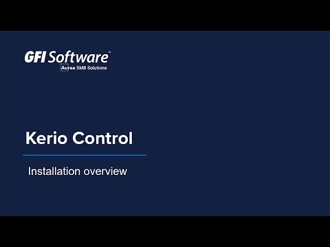 Kerio Control Installation Guide video screenshot