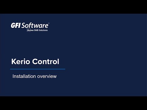Thumbnail for Kerio Control Installation Guide video