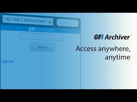 Thumbnail for Access email history and documents anywhere, anytime with GFI Archiver video