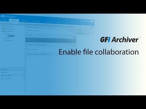 Thumbnail for Enable file collaboration with GFI Archiver video