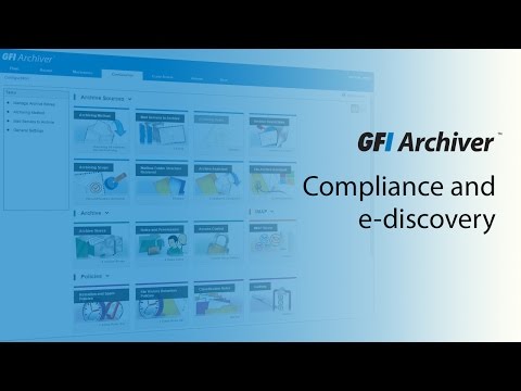 Thumbnail for Compliance and e-discovery with GFI Archiver video