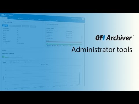 Thumbnail for Administrator tools in GFI Archiver video