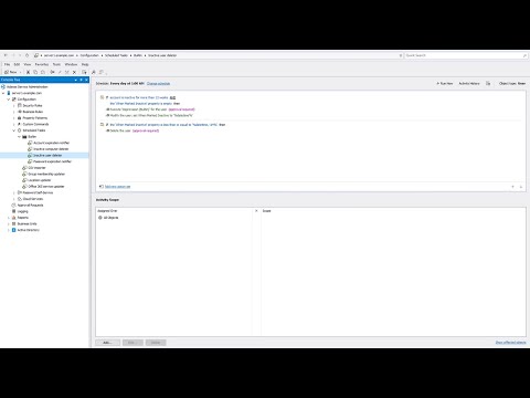 Thumbnail for Scheduled tasks for Active Directory, Microsoft 365 and Exchange with Adaxes video