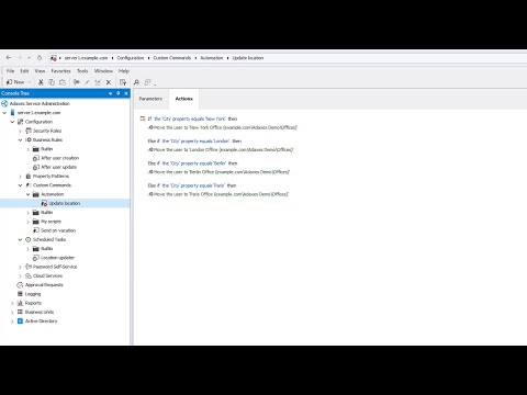 Thumbnail for Custom commands for Active Directory, Microsoft 365 and Exchange with Adaxes video