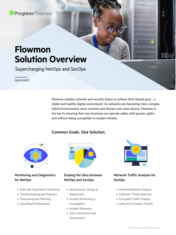 Thumbnail for Flowmon Solution Overview document