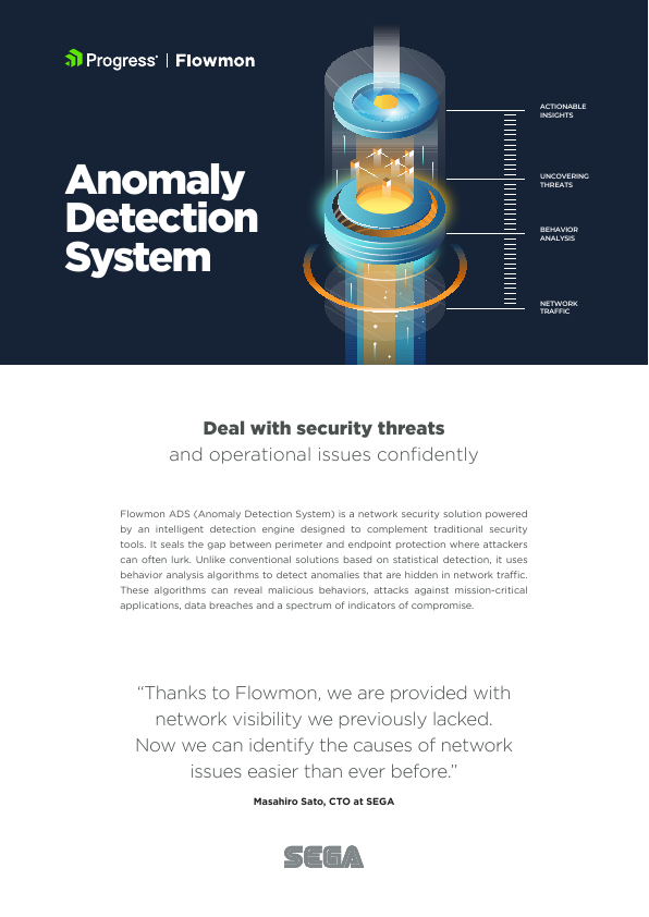 Thumbnail for Flowmon Anomaly  Detection  System (ADM) document