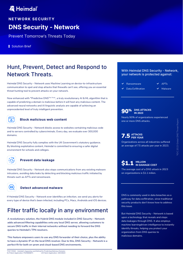 Thumbnail for Heimdal DNS Security - Network document