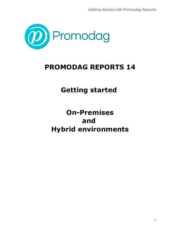 Thumbnail for Quickstart Manual for on premises or hybrid configuration document