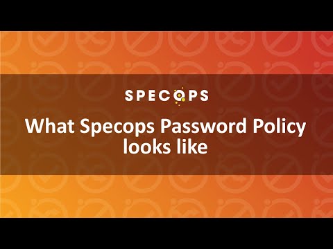Thumbnail for Specops Password Policy video