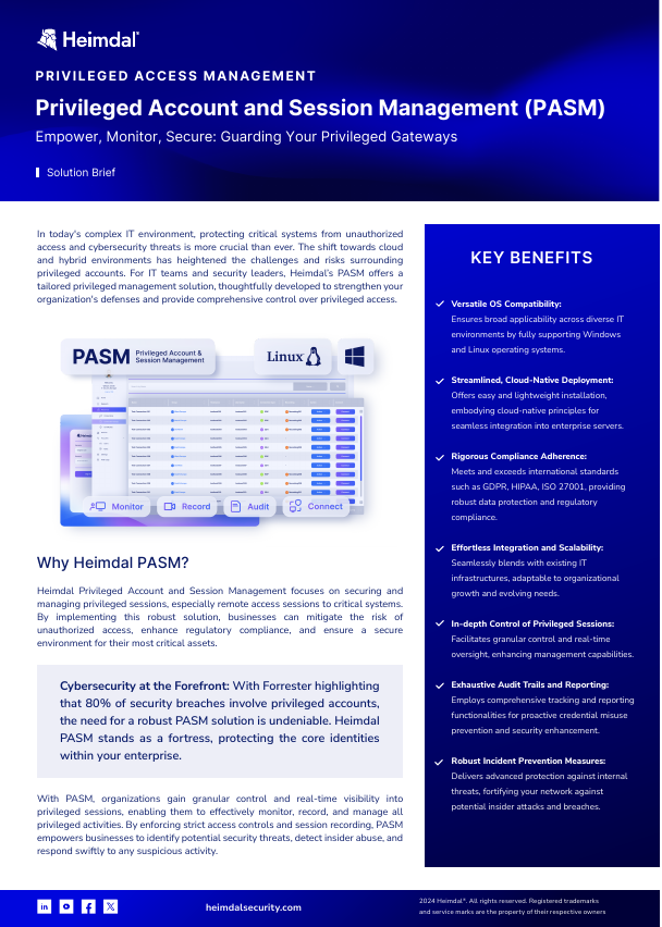 Thumbnail for Privileged Account and Session Management document