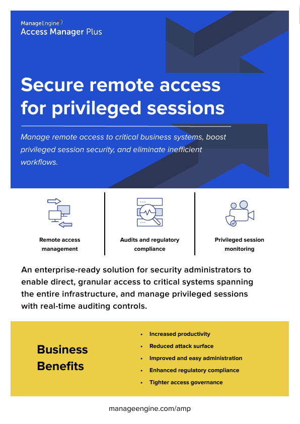 Thumbnail for Access Manager Plus - Brochure document