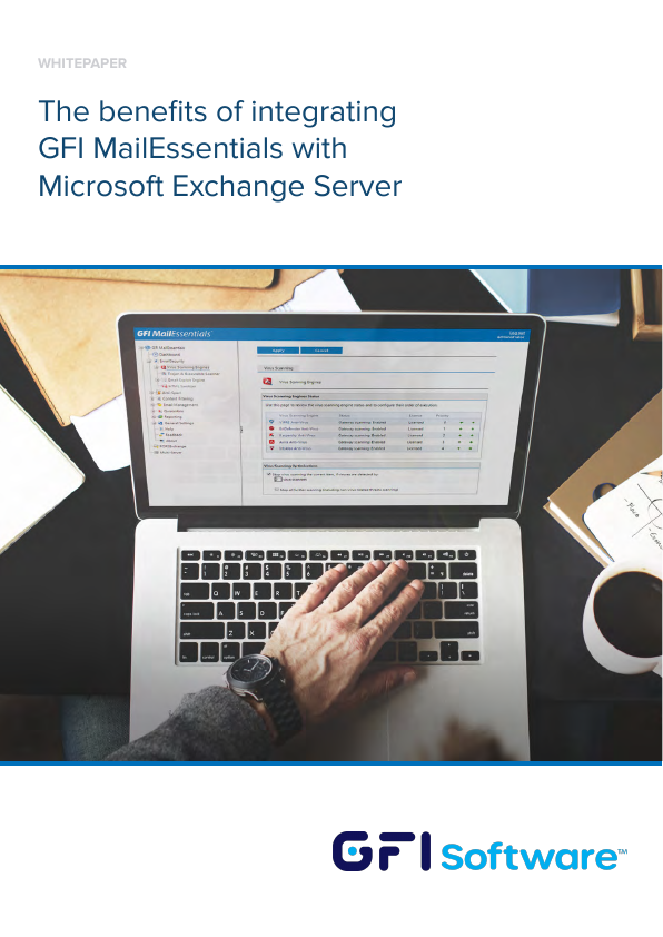Thumbnail for The benefits of integrating GFI MailEssentials with Microsoft Exchange Server document