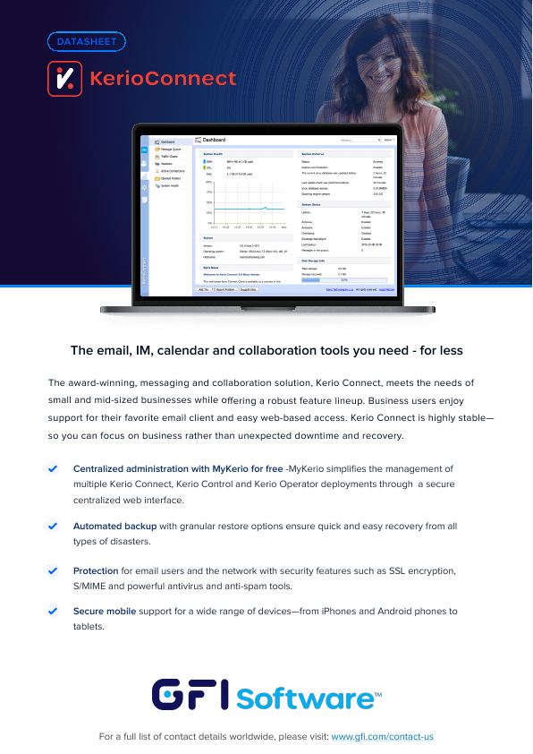 Kerio Connect Datasheet document image