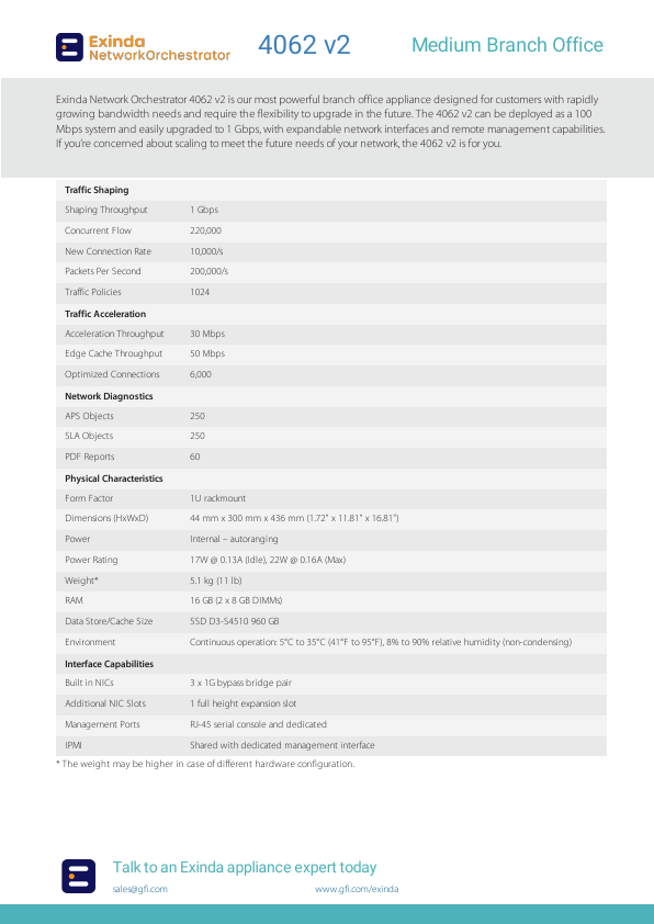 Thumbnail for Exinda 4062 v2 Medium Branch Office document