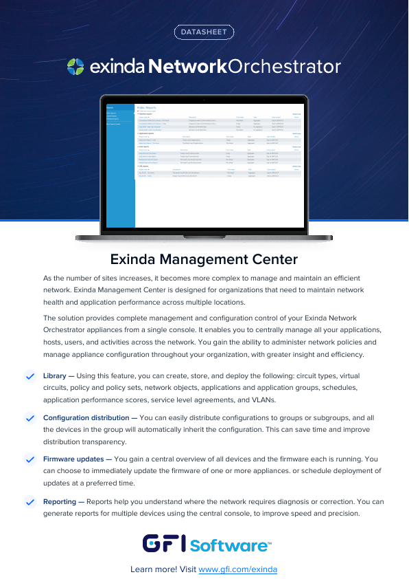 Thumbnail for Exinda Management Center document