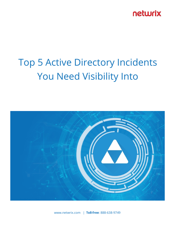 Thumbnail for Top 5 Active Directory Incidents You Need Visibility Into document